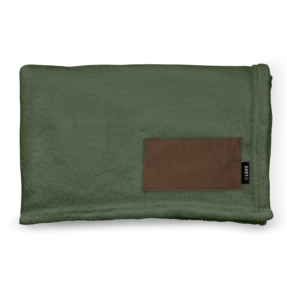 Couverture personnalisable rPET 240g 120x160cm Van Eyck Vert armée